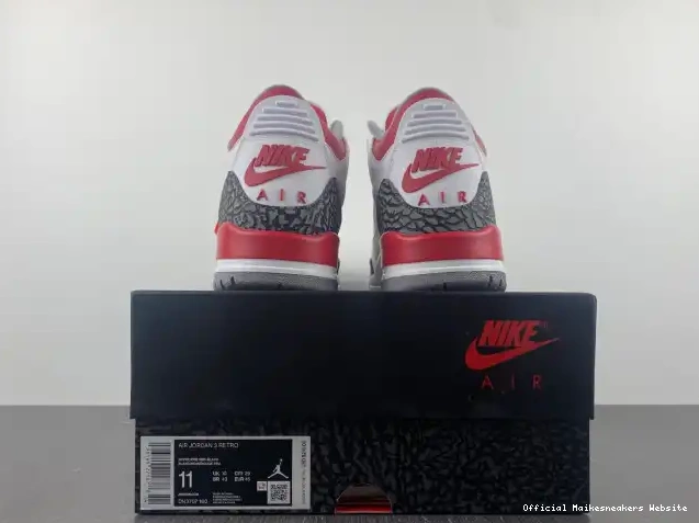 Official Maikesneakers 3 Jordan OG Red DN3707-160 Air Fire 0416